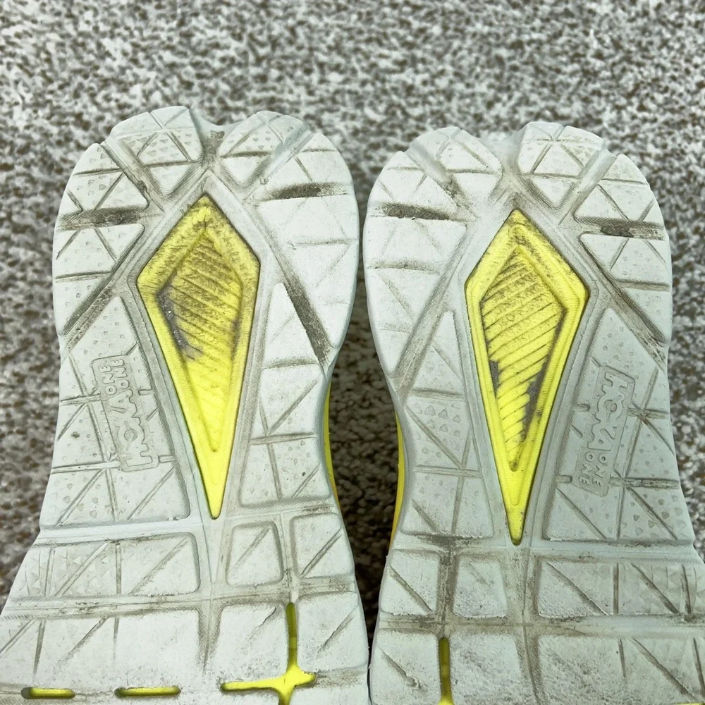 Hoka One One Mach 5 Shoes Mens Size 7.5 Orange Running Sneakers Cushioned‎